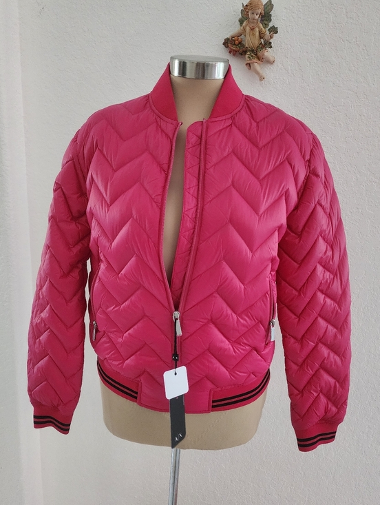 Armani Exchange Jackets & Blazers - ARMANI EXCHANGE | Fuchsia Quilted Bomber Jacket - Women
